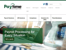 Tablet Screenshot of paytime.com